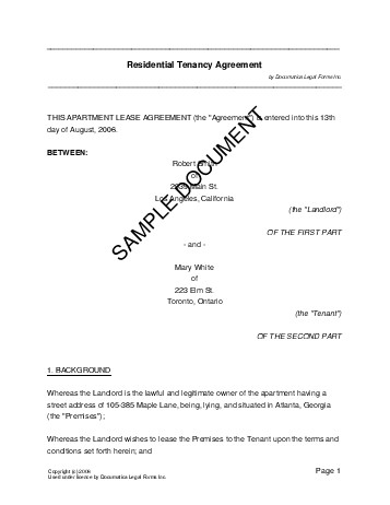 sample rental agreement
