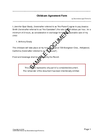 How to write a full custody agreement