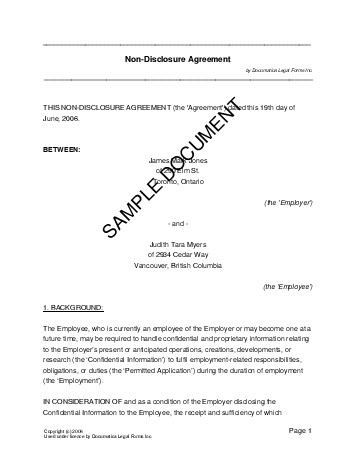 Subcontractor Confidentiality Agreement Template